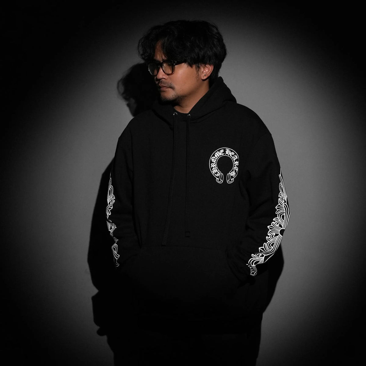 Chrome Hearts Horse Shoe Black Hoodie