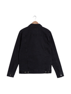 Men's Black Button Denim Trucker Jacket, Black