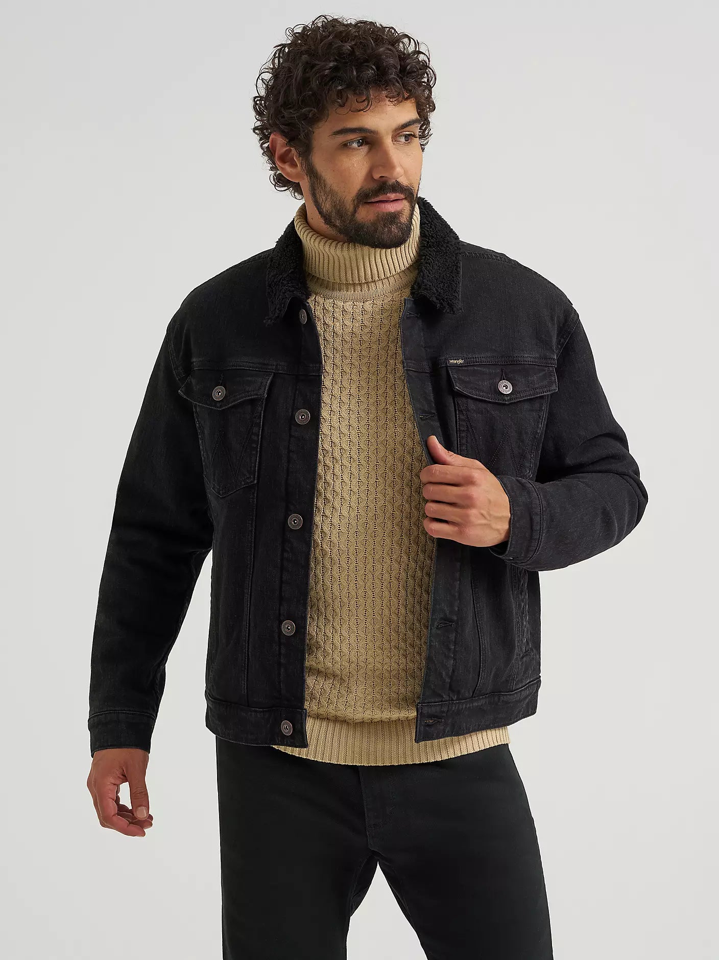 Wrangler Sherpa Lined Denim Jacket