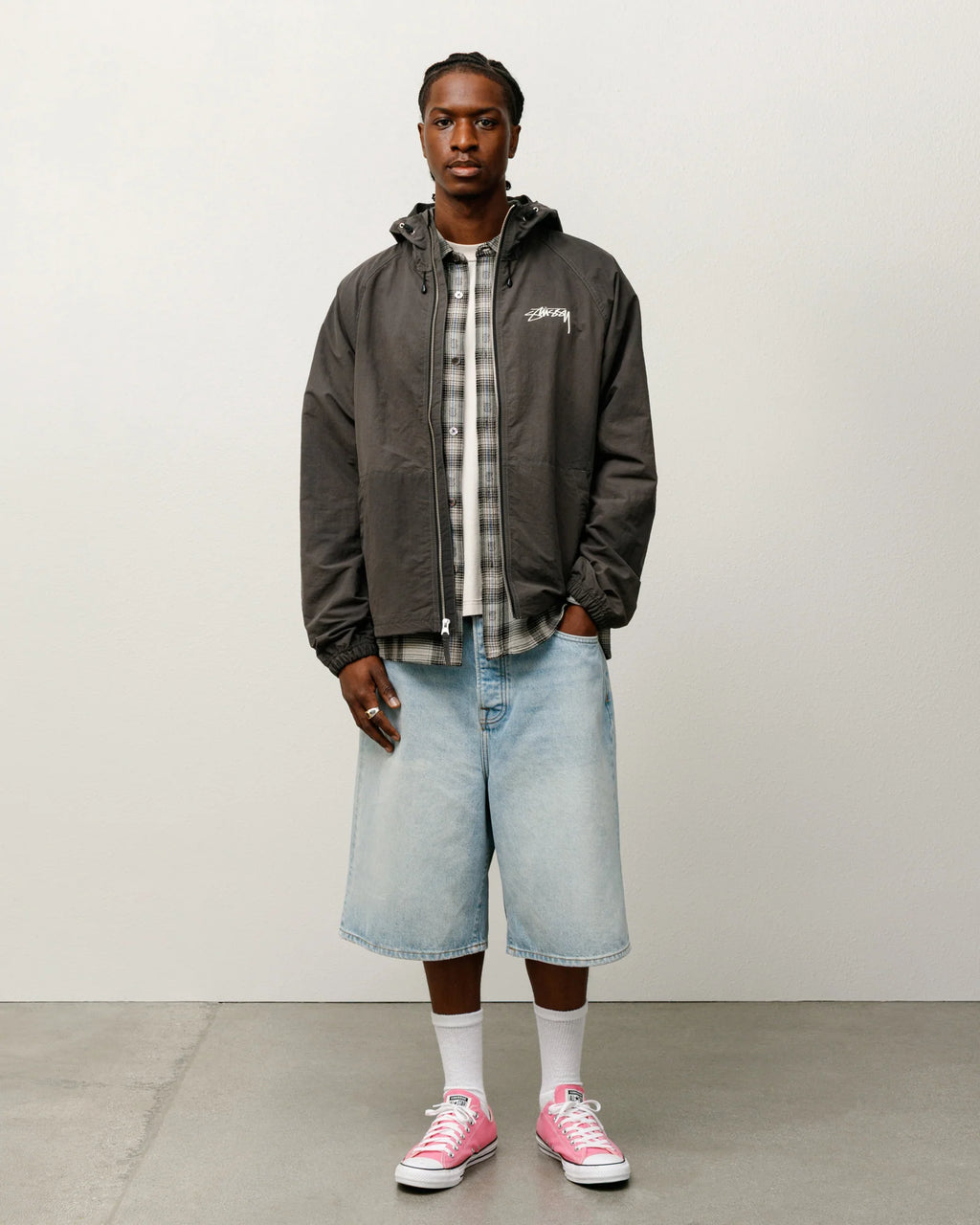 Stussy Beach Shell Jacket Black