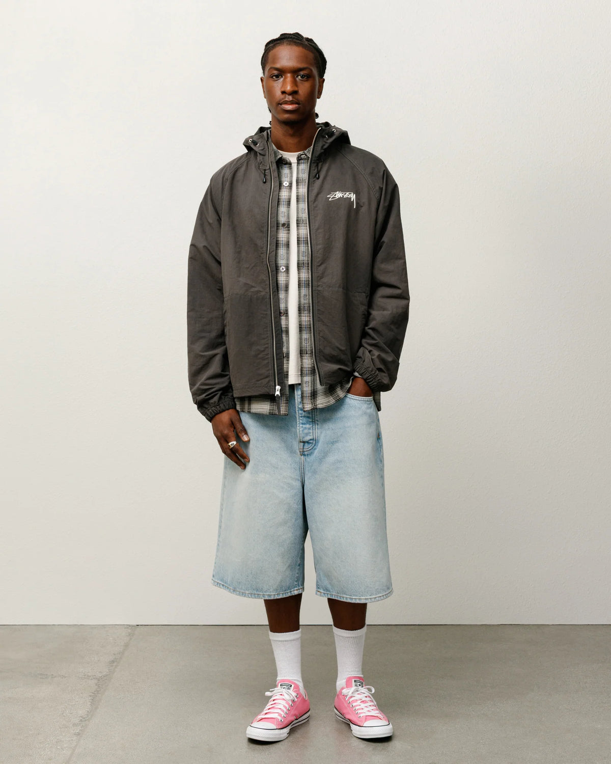 Stussy Beach Shell Jacket Black