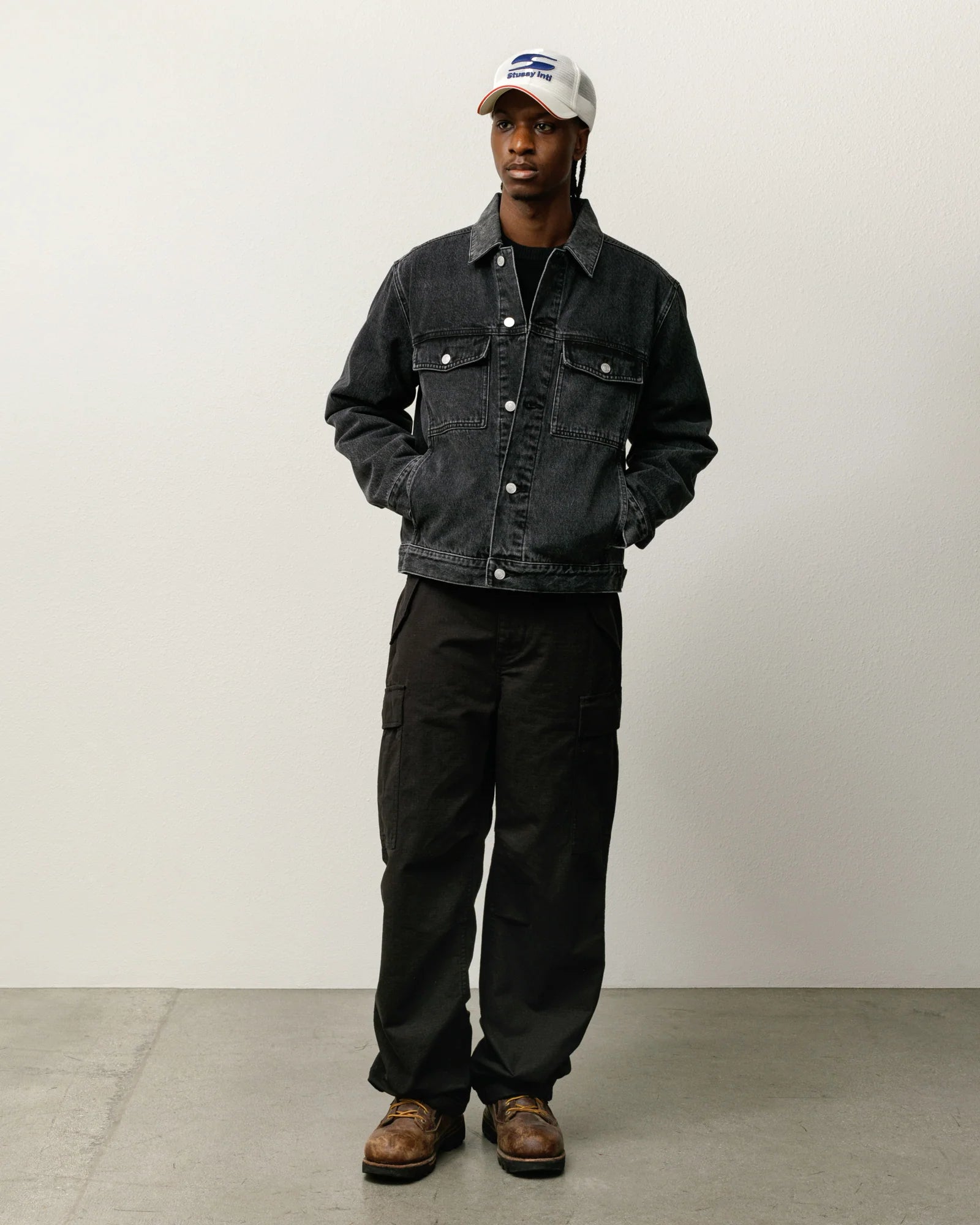 Stussy Denim Jacket Black
