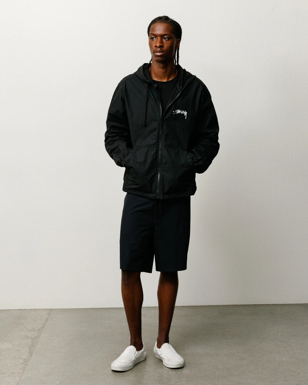 Stussy Beach Shell Jacket Black