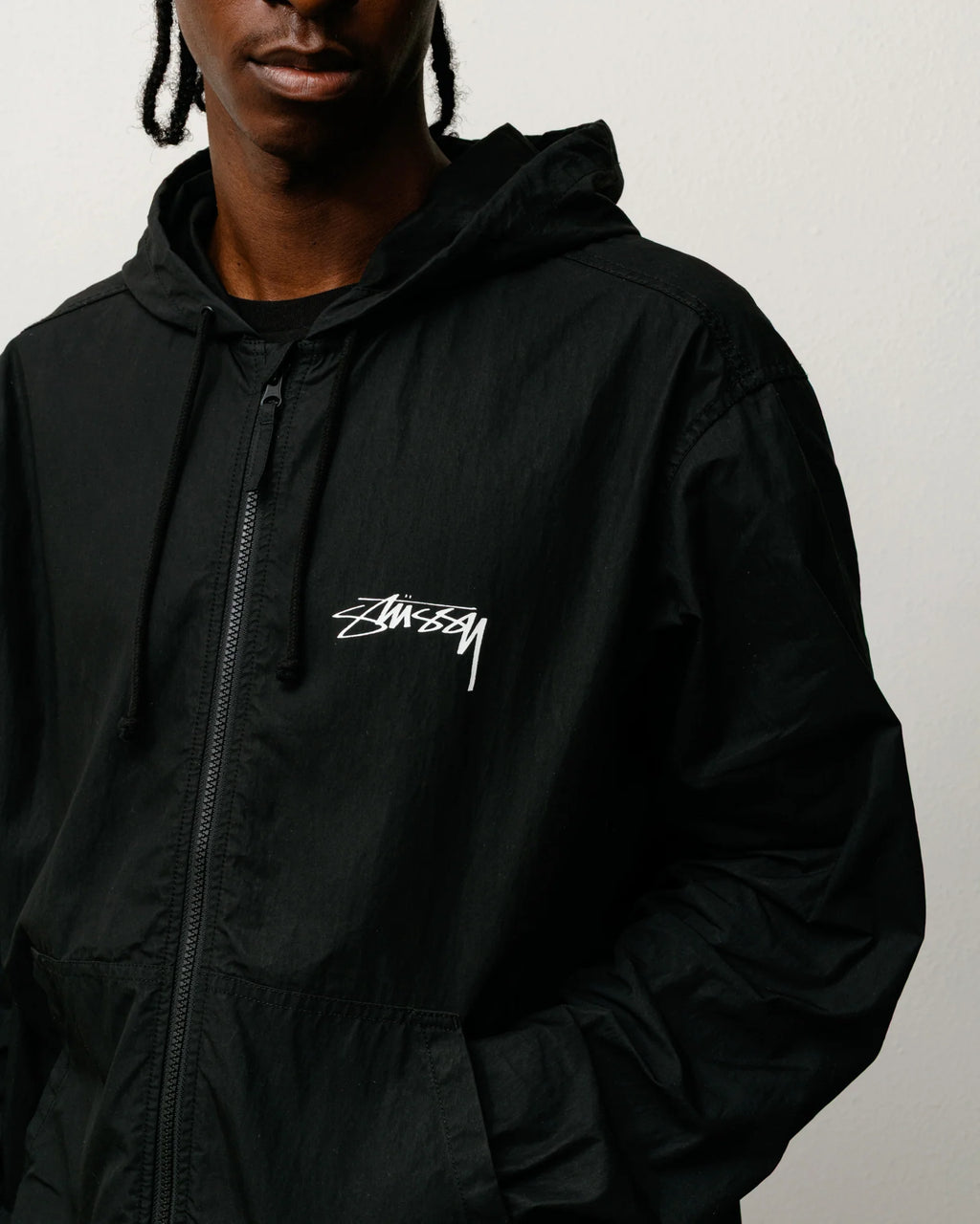 Stussy Beach Shell Jacket Black