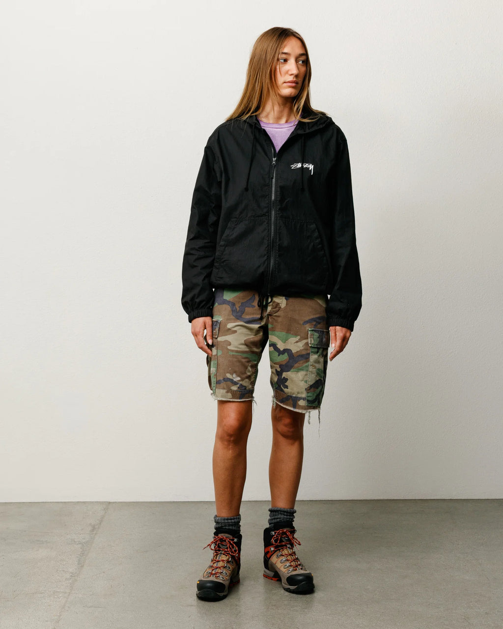 Stussy Beach Shell Jacket Black