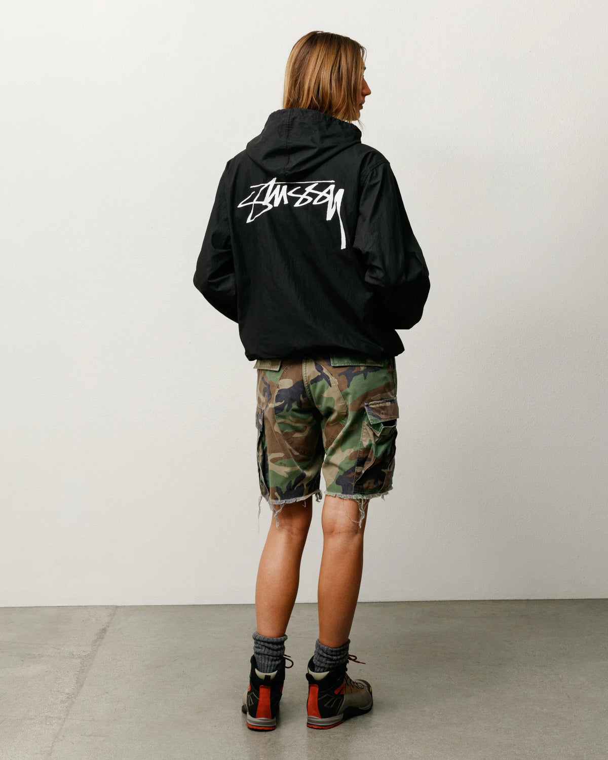 Stussy Beach Shell Jacket Black