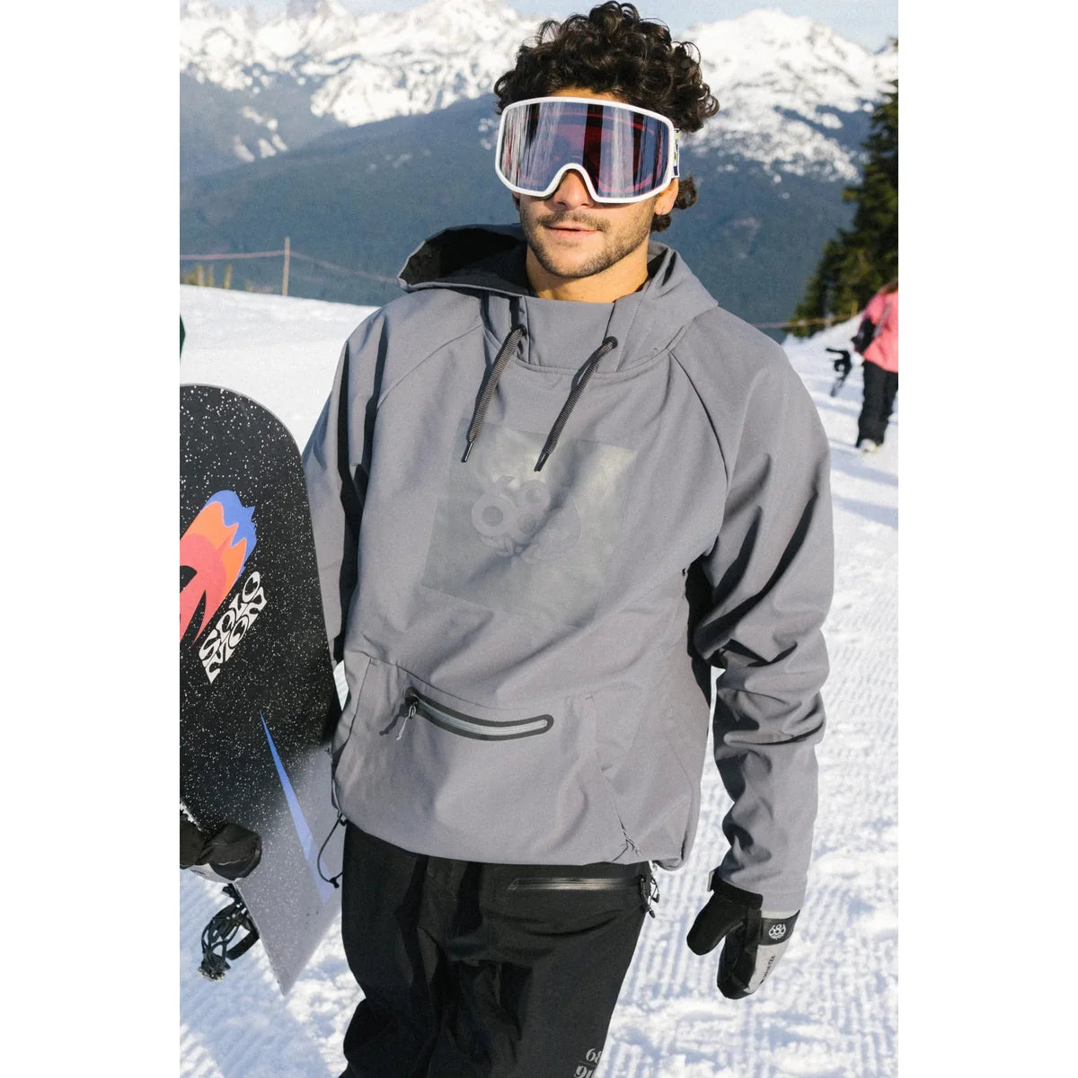686 Waterproof Hoodie Rhino Grey