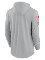 2024 Pittsburgh Steelers Salute to Service Long Sleeve Hooded T-Shirt