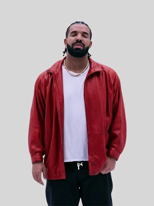 Drake X Yeat FOMO Premiere 2026 Red Jacket