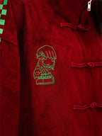 Neptun X Sonic 2026 Red Suede Leather Jacket