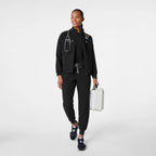 Figs Sydney Scrub Jacket Black