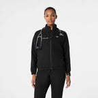 Figs Sydney Scrub Jacket Black