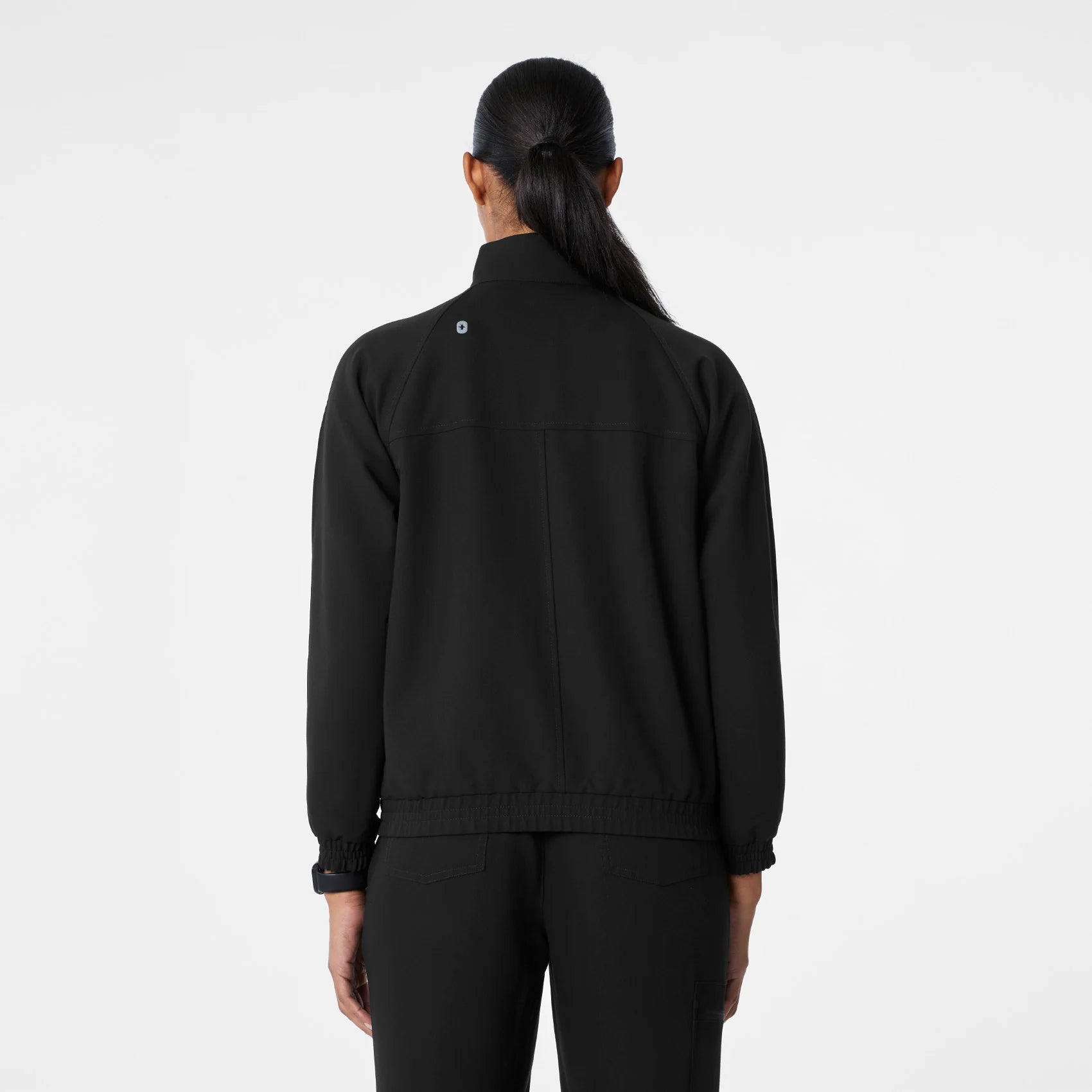 Figs Sydney Scrub Jacket Black