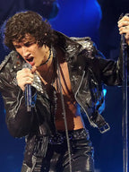 2026 VMAs Sombr Black Leather Jacket