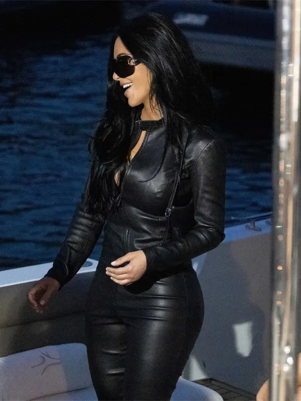 Kim Kardashian Leather Jacket