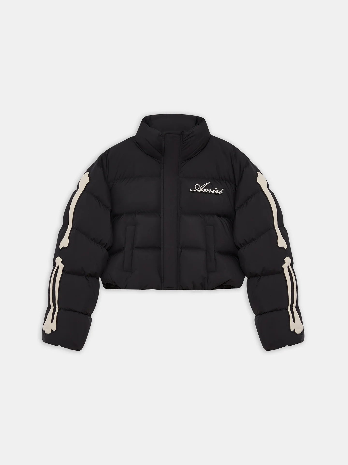 Amiri Women's Bones Cropped Down Jacket - Patch