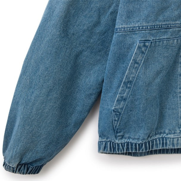 Winnie The Pooh Denim Hooded Jacket - Embroidery