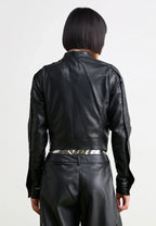 Adidas Black Leather Jacket Women