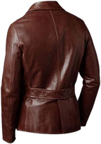 Vintage Leather Blazer Men, Chocolate Brown Zing Apparel