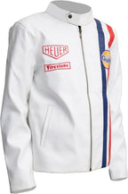 White Halloween Leather Jacket