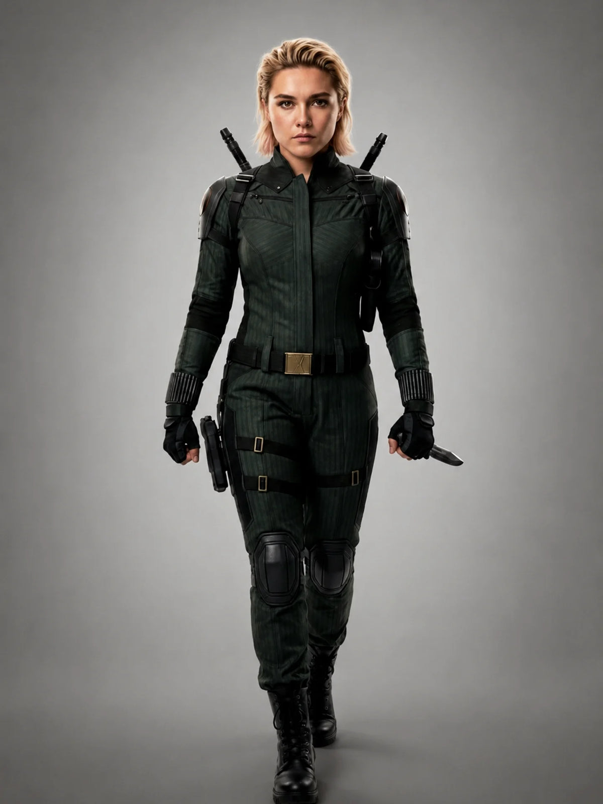 Avengers Doomsday 2026: Florence Pugh (Yelena Belova) Black Costumes