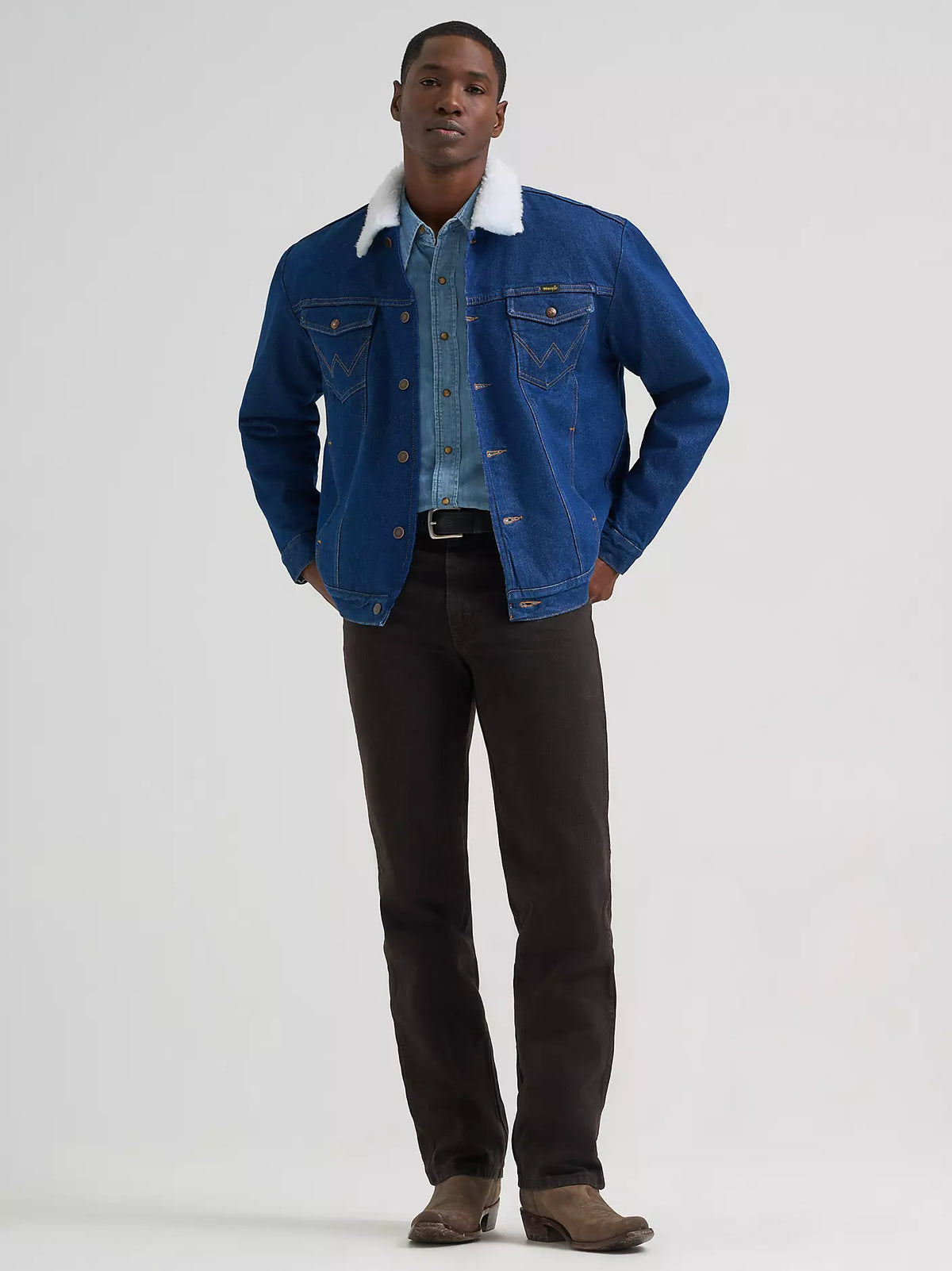 Wrangler Sherpa Lined Denim Jacket