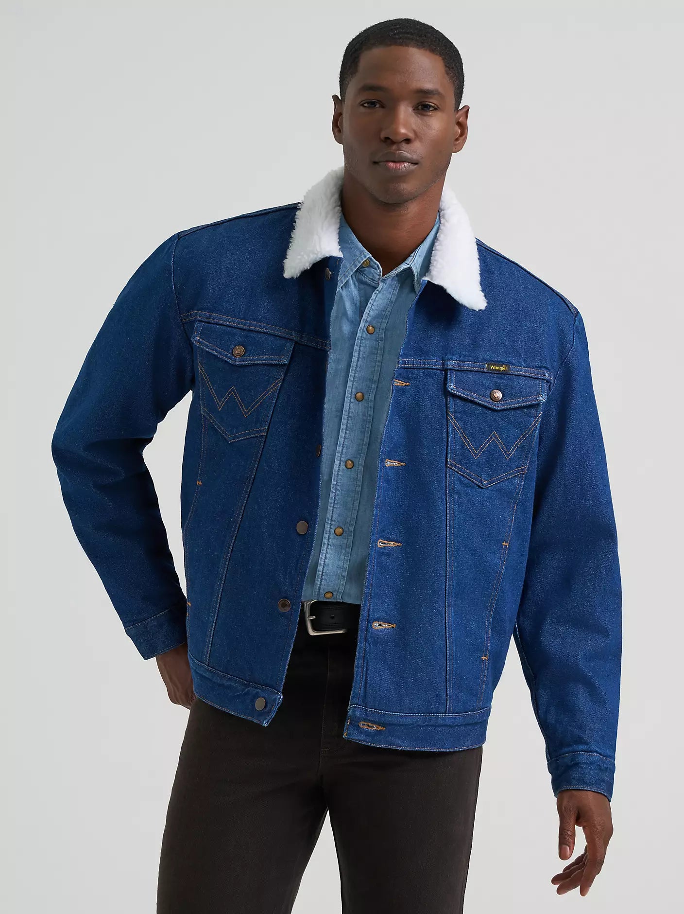 Wrangler Sherpa Lined Denim Jacket
