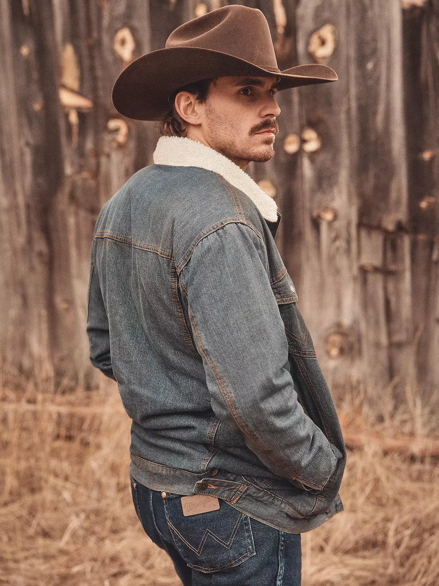 Wrangler Sherpa Lined Denim Jacket