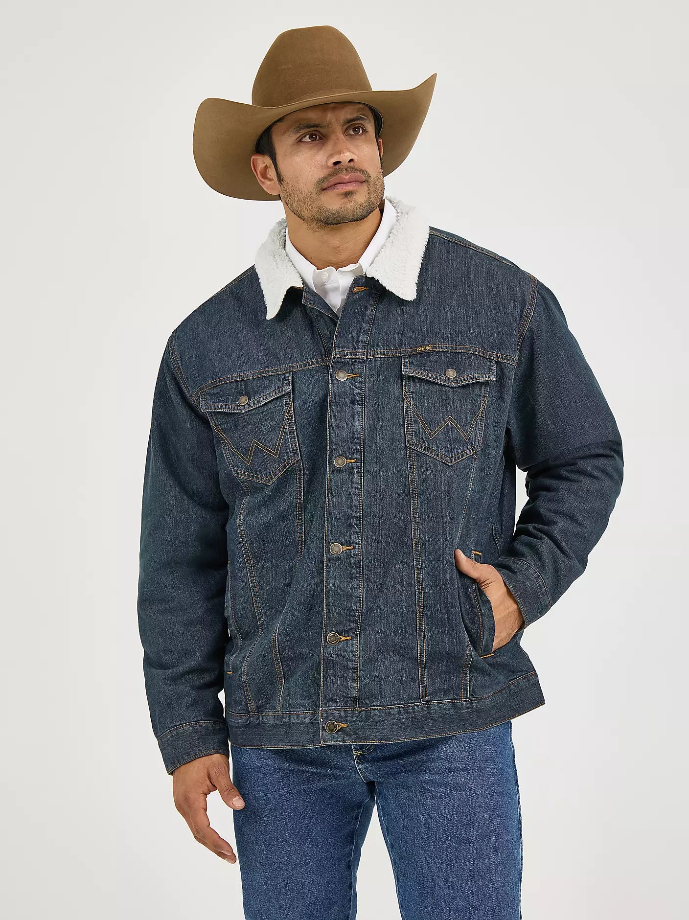 Wrangler Sherpa Lined Denim Jacket