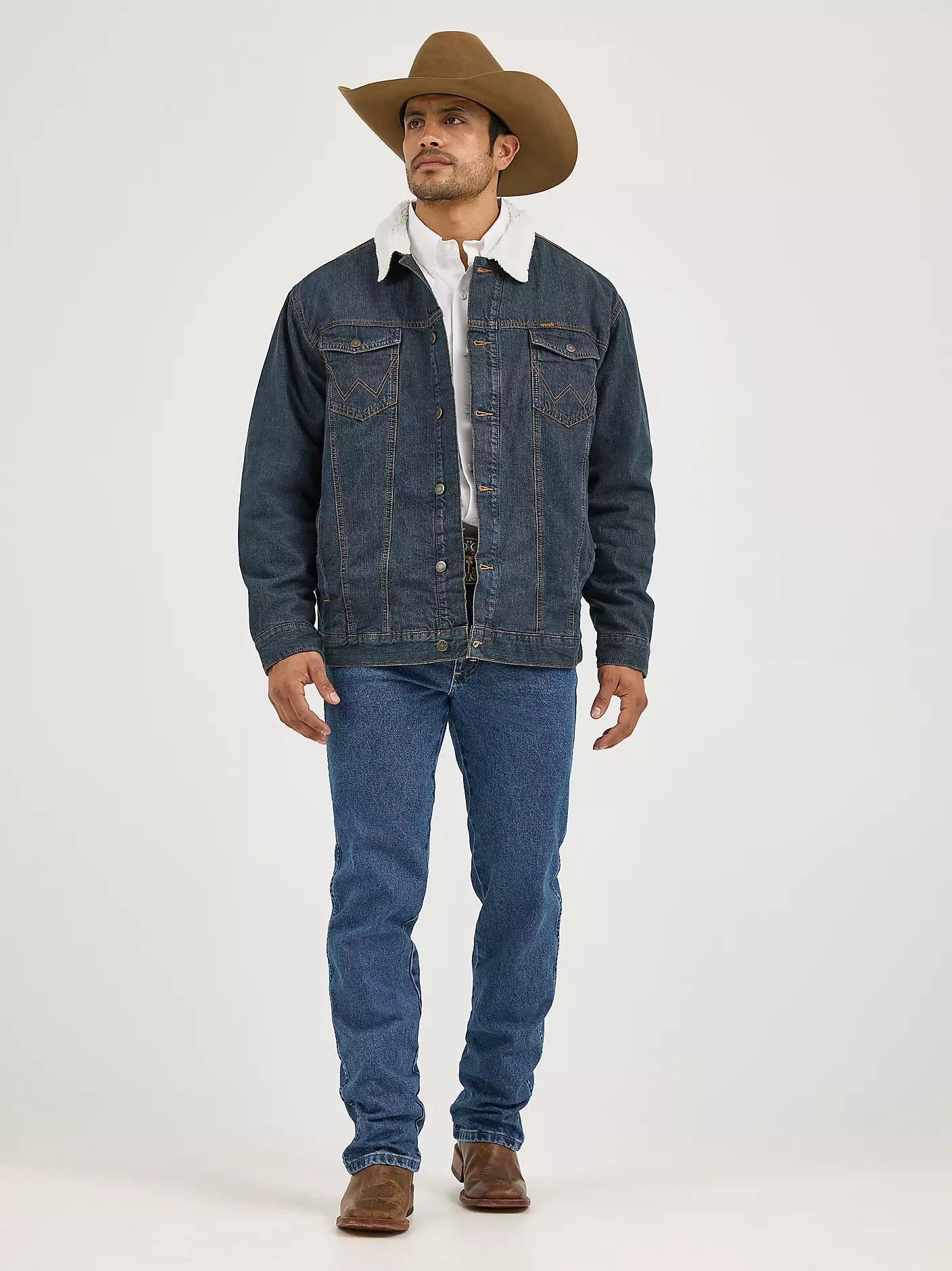 Wrangler Sherpa Lined Denim Jacket