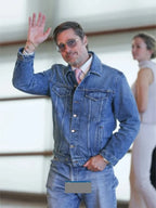 Brad Pitt Sebastian International Festival Denim Jacket