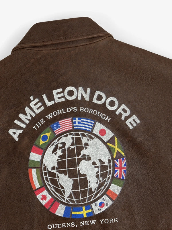 ALD World’s Borough Leather Flight Jacket