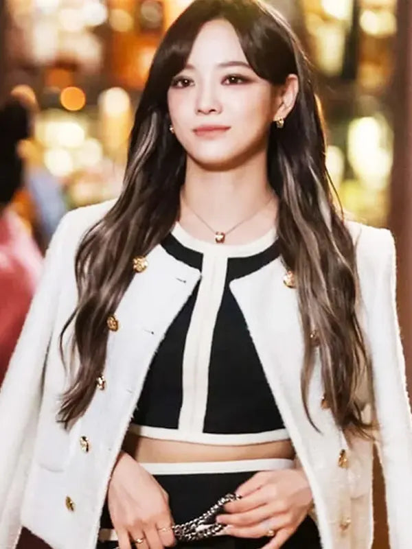 A Business Proposal Shin Ha Ri White Cropped Jacket