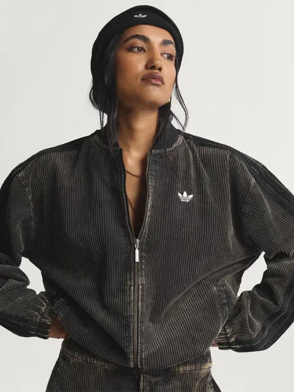 Adidas Corduroy Jacket Black