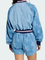 Adidas Denim Bomber Jacket Women