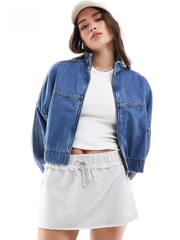 Adidas Denim Bomber Jacket Women