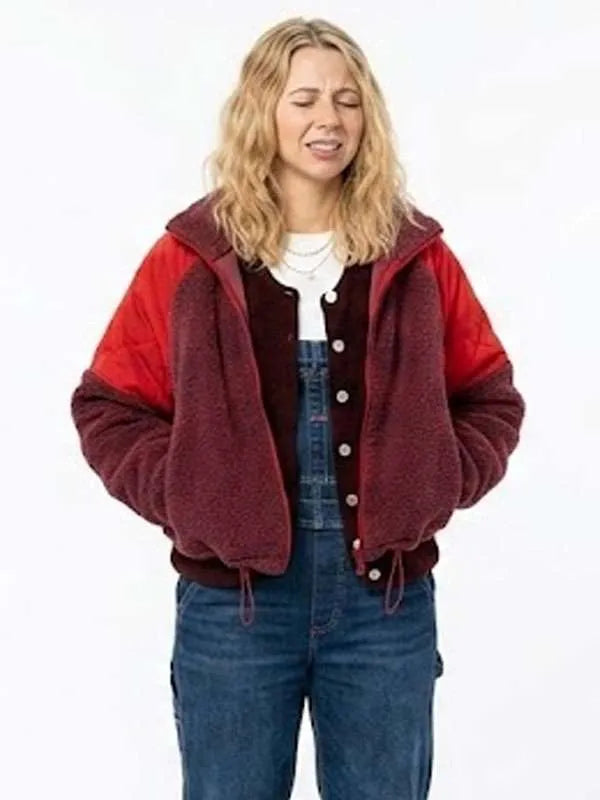Billie Adults S02 Burgundy Zip Up Jacket