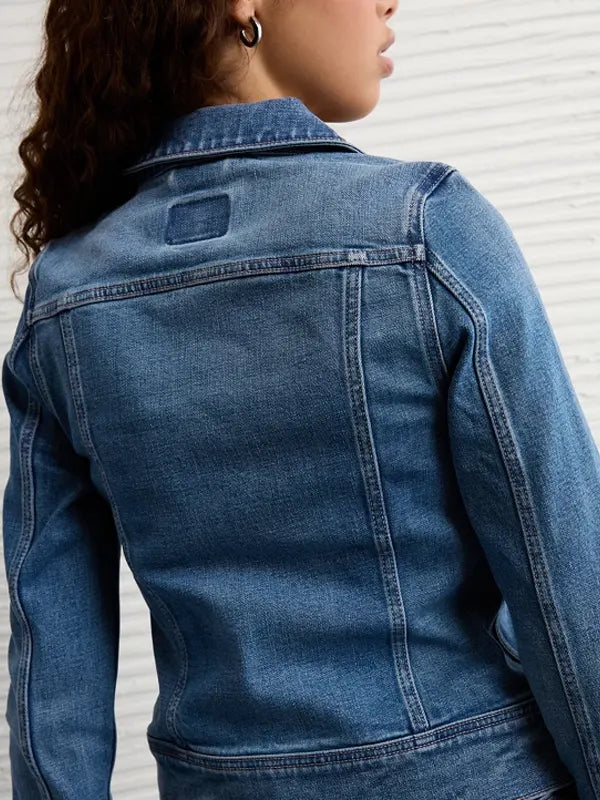 Ae X Sydney Sweeney Cinched Waist Denim Jacket