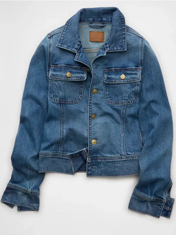 Ae X Sydney Sweeney Cinched Waist Denim Jacket