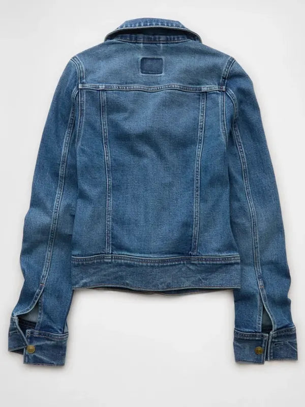 Ae X Sydney Sweeney Cinched Waist Denim Jacket