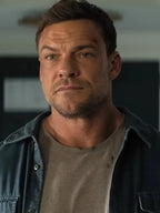 Reacher S04 Alan Ritchson Blue Denim Jacket