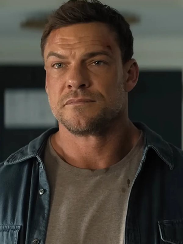 Reacher S04 Alan Ritchson Blue Denim Jacket