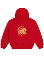 Alchemai-Year-of-Horse-Fleece-Hoodie-In-Red
