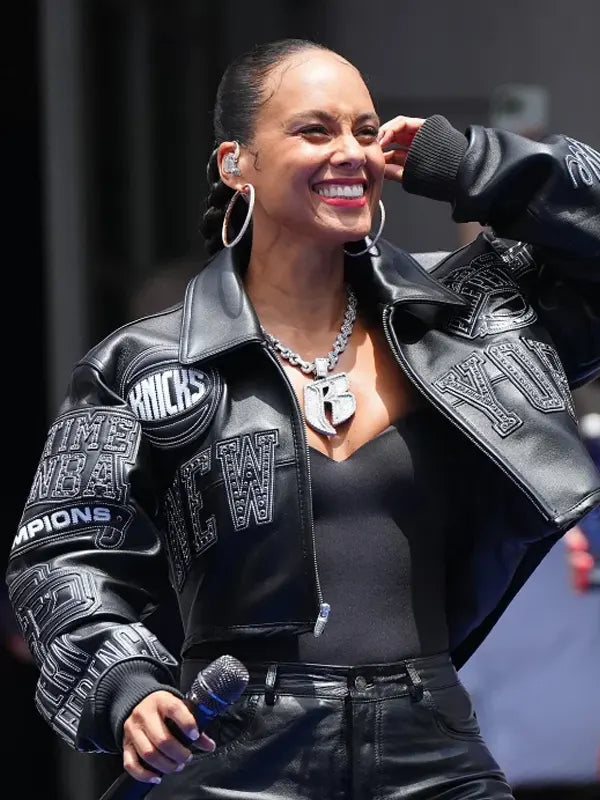 Alicia Keys Knicks Jacket