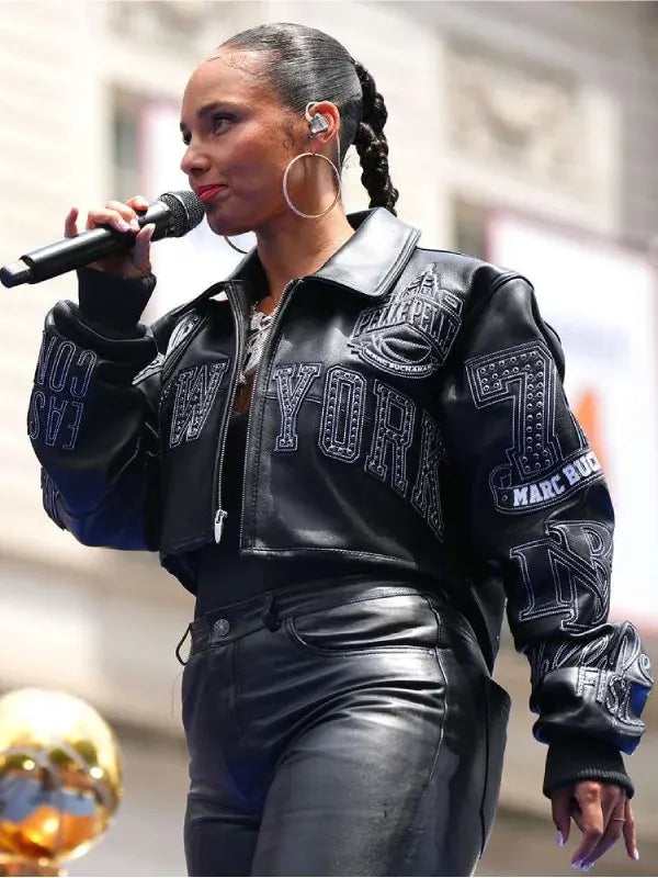 Alicia Keys Knicks Jacket
