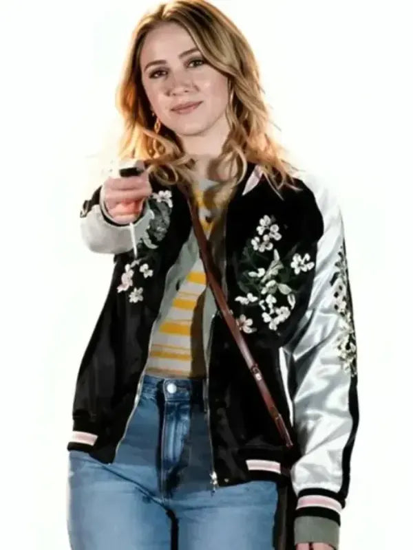 All Night Wrong 2026 Maria Bakalova Versity Jacket - Embroidery