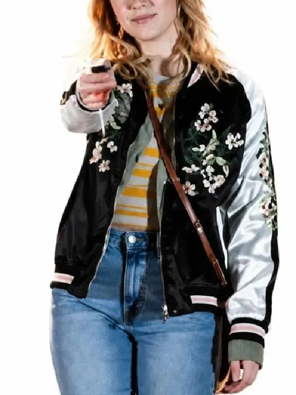 All Night Wrong 2026 Maria Bakalova Versity Jacket - Embroidery