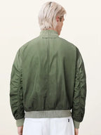 All Saints Bomber Jacket Green