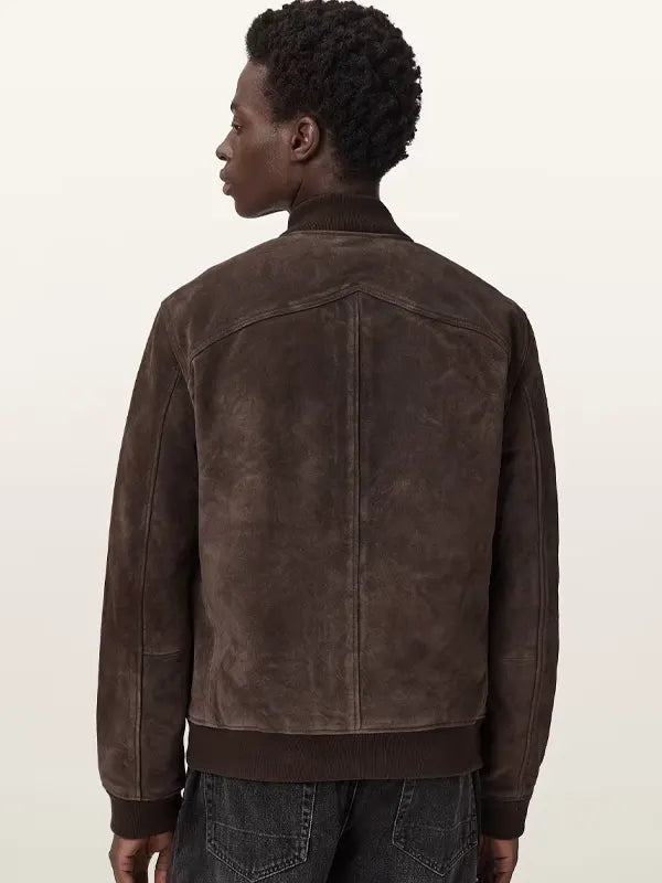 All Saints Bomber Jacket Brown