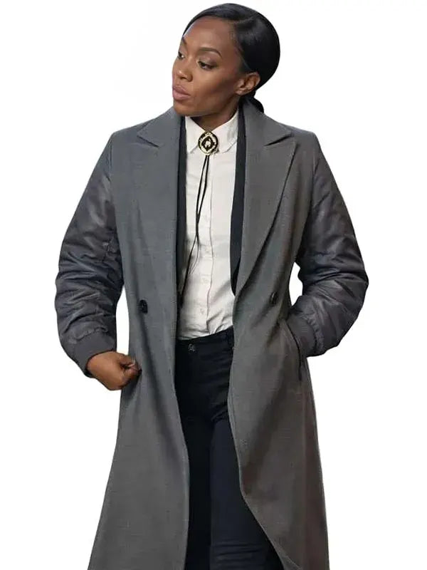 All the Queens S05 Men Racquel Palmer Grey Coat